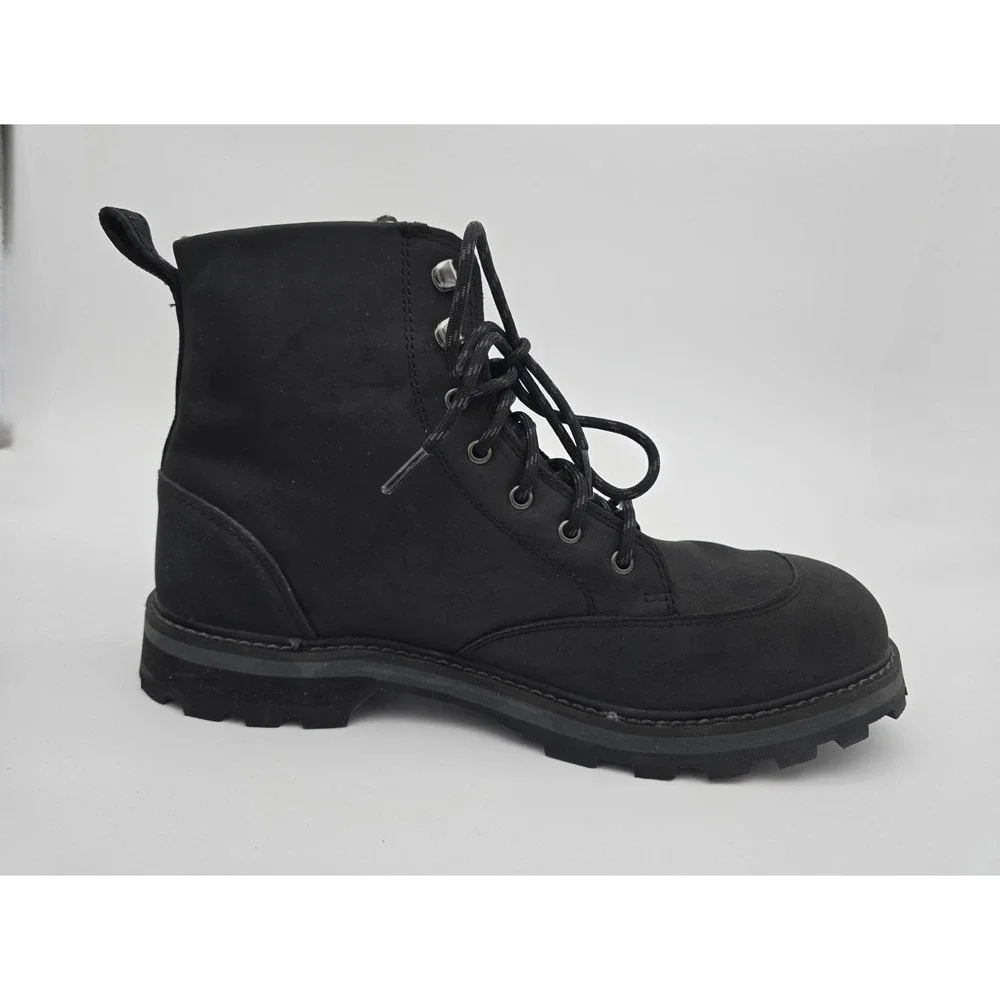 Muck Boot Men's Waterproof Foreman Leather Boots Sz 12.5 Black LMF-000